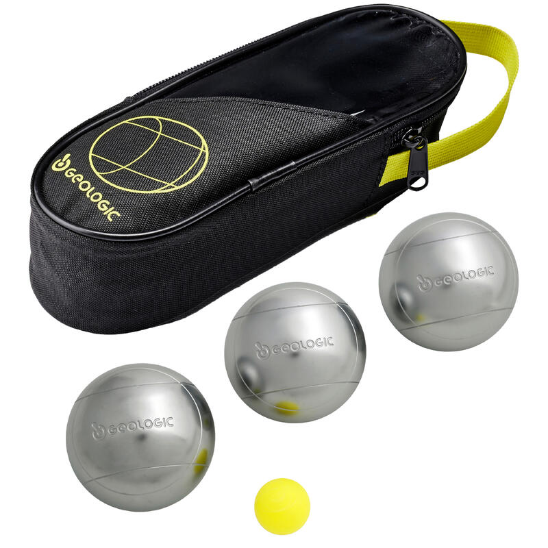 Boulekugeln Discovery 300 Classic glatt Freizeit 3 Kugeln hart