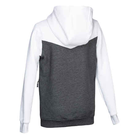 Girls' Field Hockey Sweatshirt FH500 - White/Grey/Pink