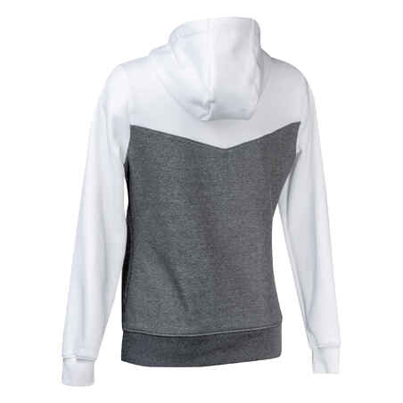 Moteriškas sportinis megztinis „FH500“, balta / tamsiai pilka