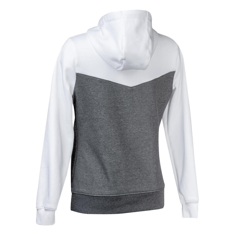 Sweat-shirt FH500 Femme blanc et gris foncé