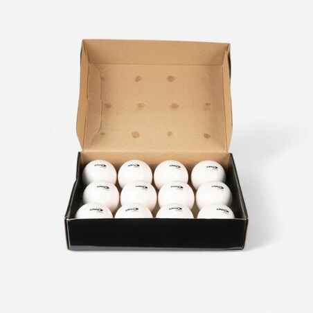 Smooth Field Hockey Match Ball 12-Pack - White