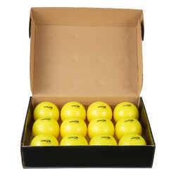 Dimpled Field Hockey Ball 12-Pack - Yellow