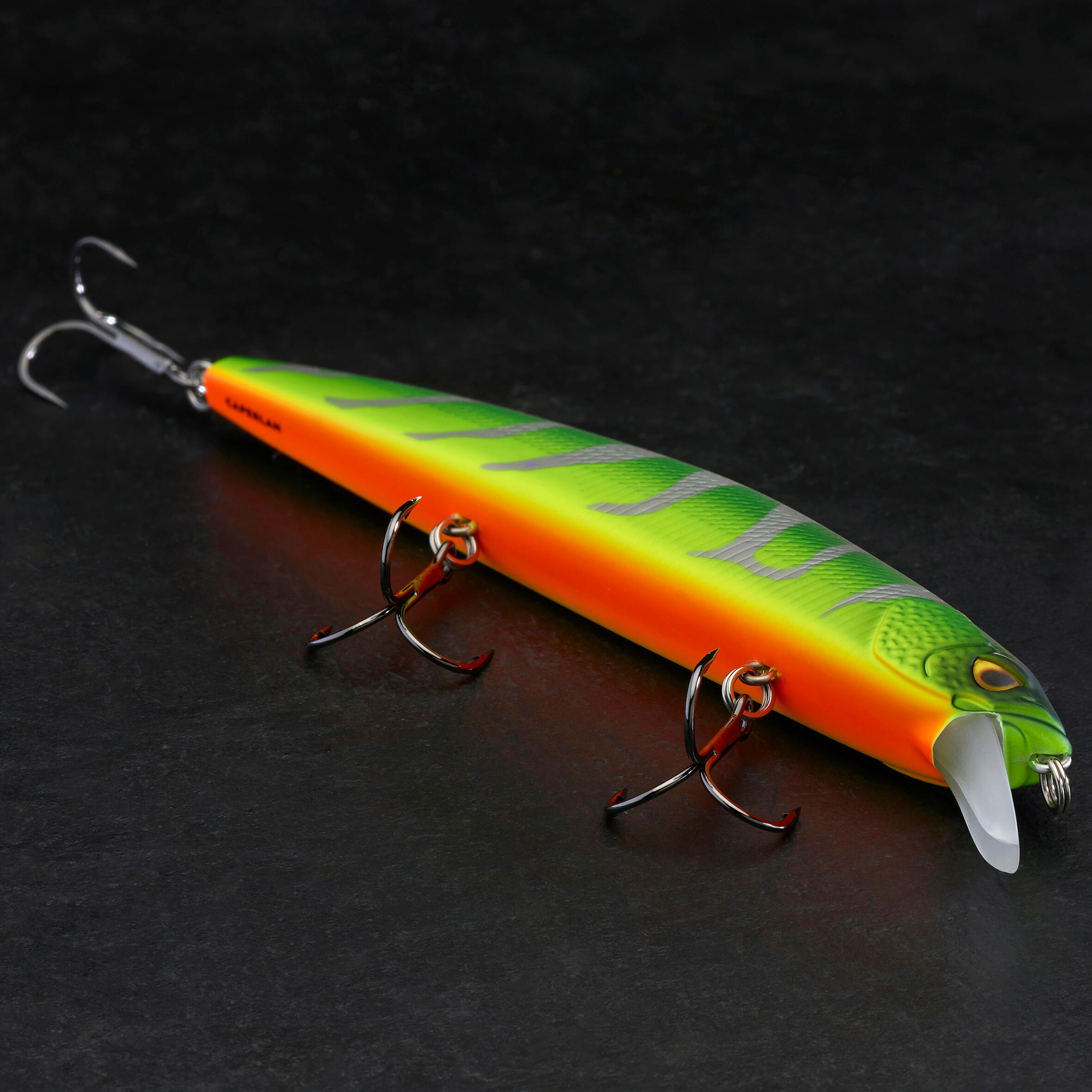 Fishing Hard Lure Jerkbait JKMNW 130SP Firetiger DecathlonB2B