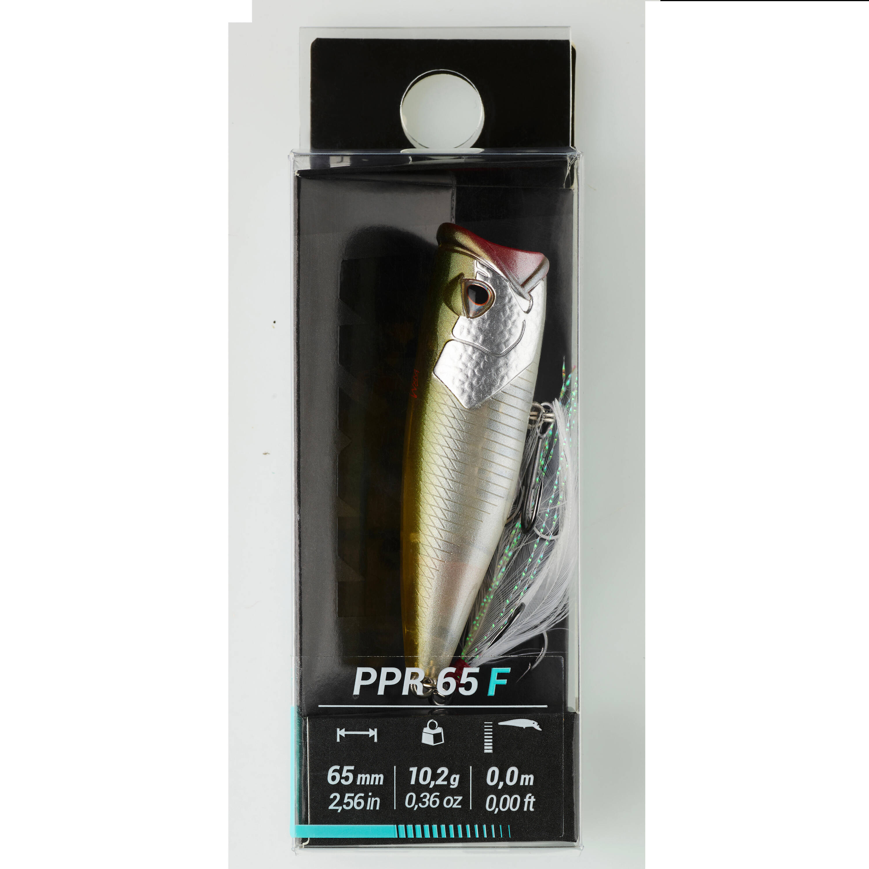 Fishing Hard Lure Popper 65F - Brown Back -  5