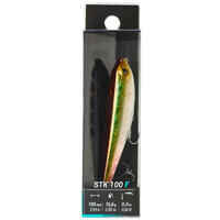 Señuelo de Pesca Spinning Stickbait Wxm Stk 100 F Dorso Verde