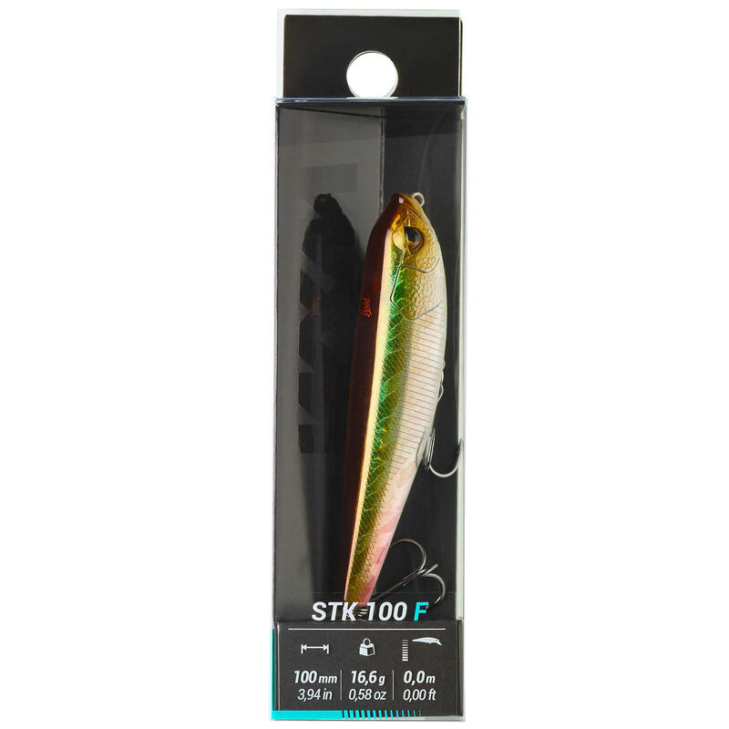 Señuelo de Pesca Spinning Stickbait Wxm Stk 100 F Dorso Verde