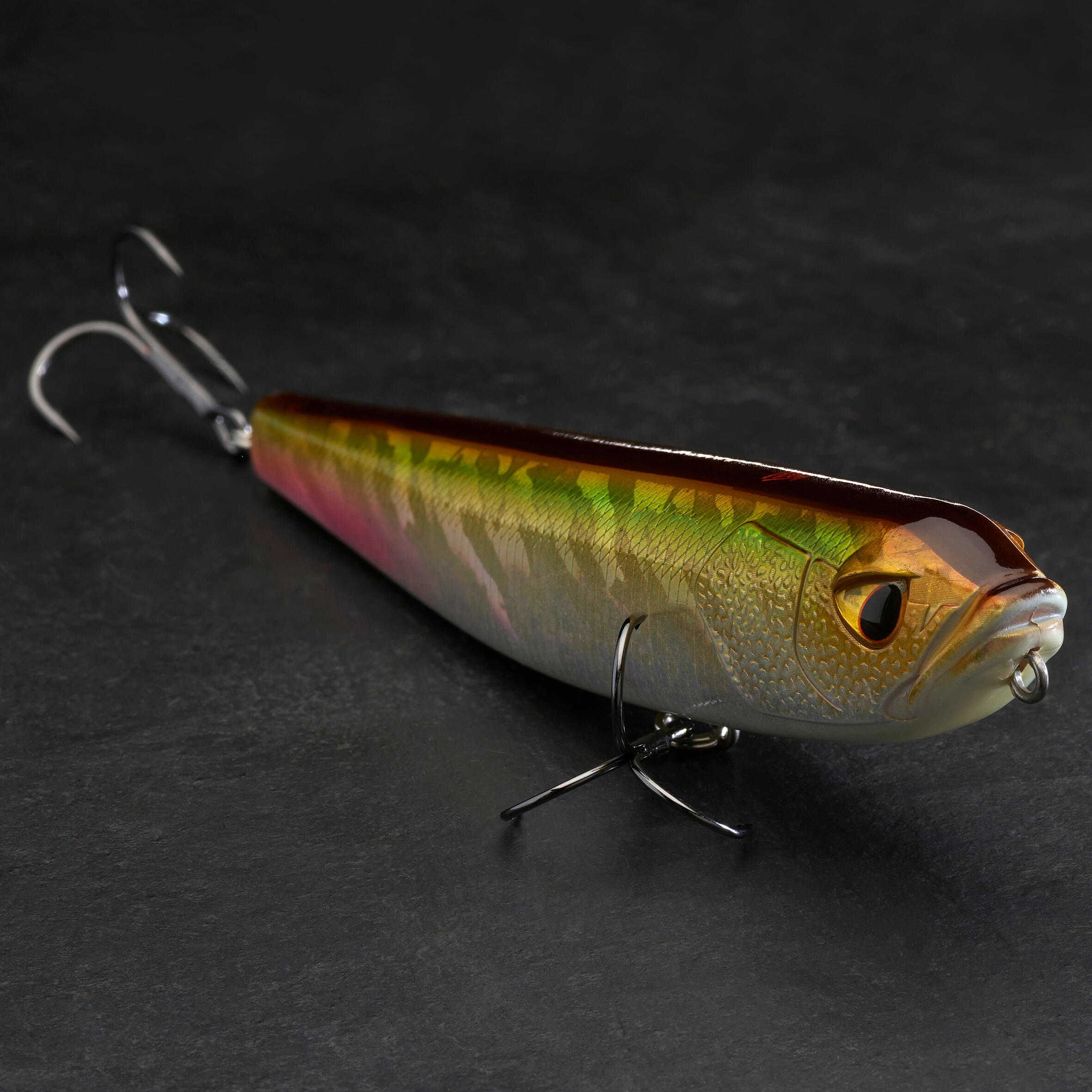 CAPERLAN Wobler Stickbait WXM STK 130 F zelený chrbát bez · záber 3