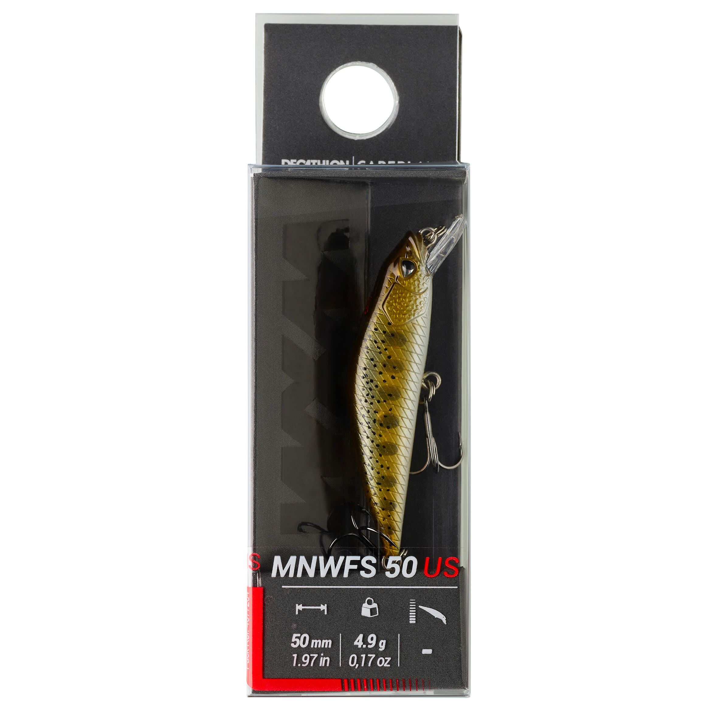 MINNOW HARD LURE FOR TROUT WXM  MNWFS 50 US YAMAME - BROWN 4/4