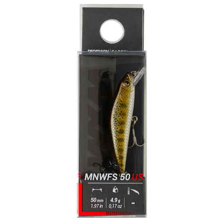 MINNOW HARD LURE FOR TROUT WXM  MNWFS 50 US YAMAME - BROWN