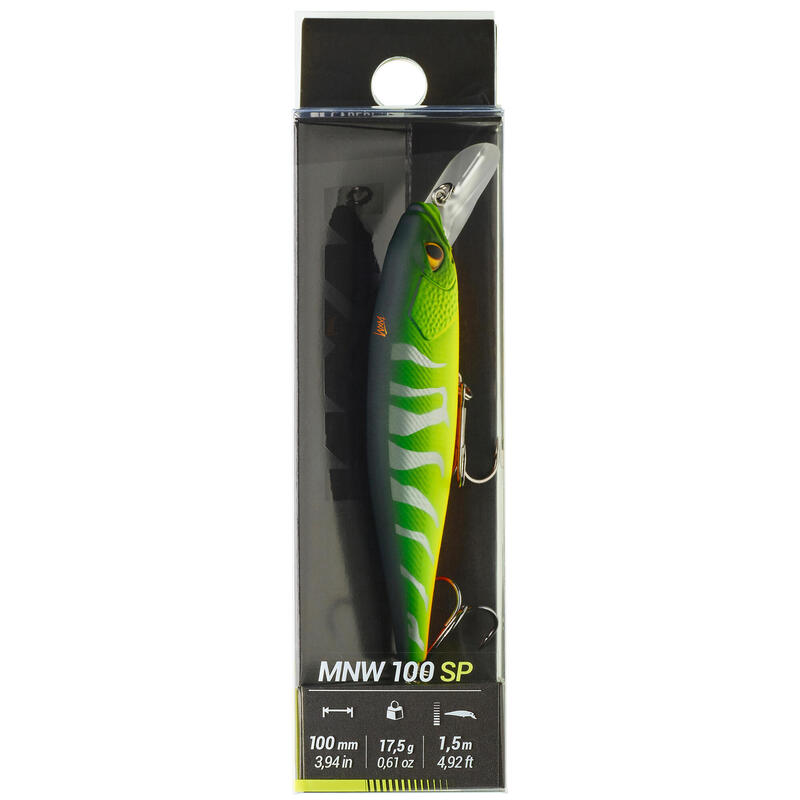 AMOSTRA FLUTUANTE PESCA JERKBAIT MINNOW WXM MNW 100 SP FIRETIGER