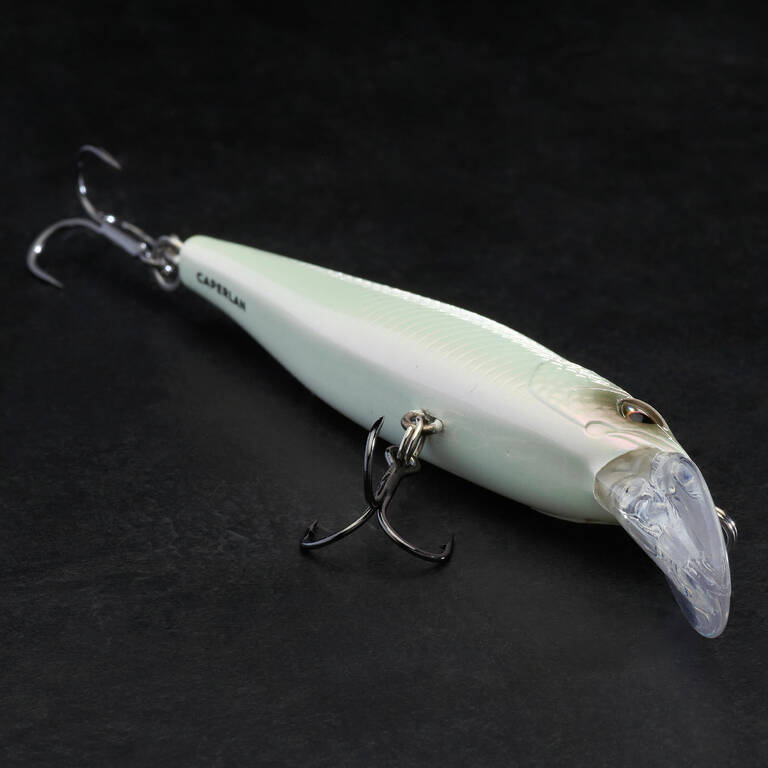 Lure Fishing Minnow Jerkbait Plug Bait MNWDD 76 SP White