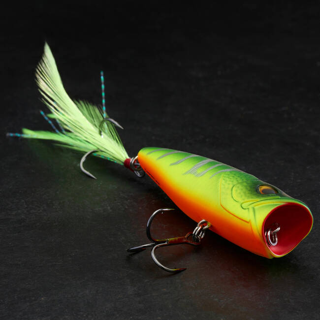Fishing Hard Lure Popper 65F Fire - Tiger - One Size By CAPERLAN | Decathlon