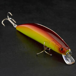 POISSON NAGEUR JERKBAIT MINNOW PÊCHE AUX LEURRES MNWFP 100 F JAUNE ORANGE