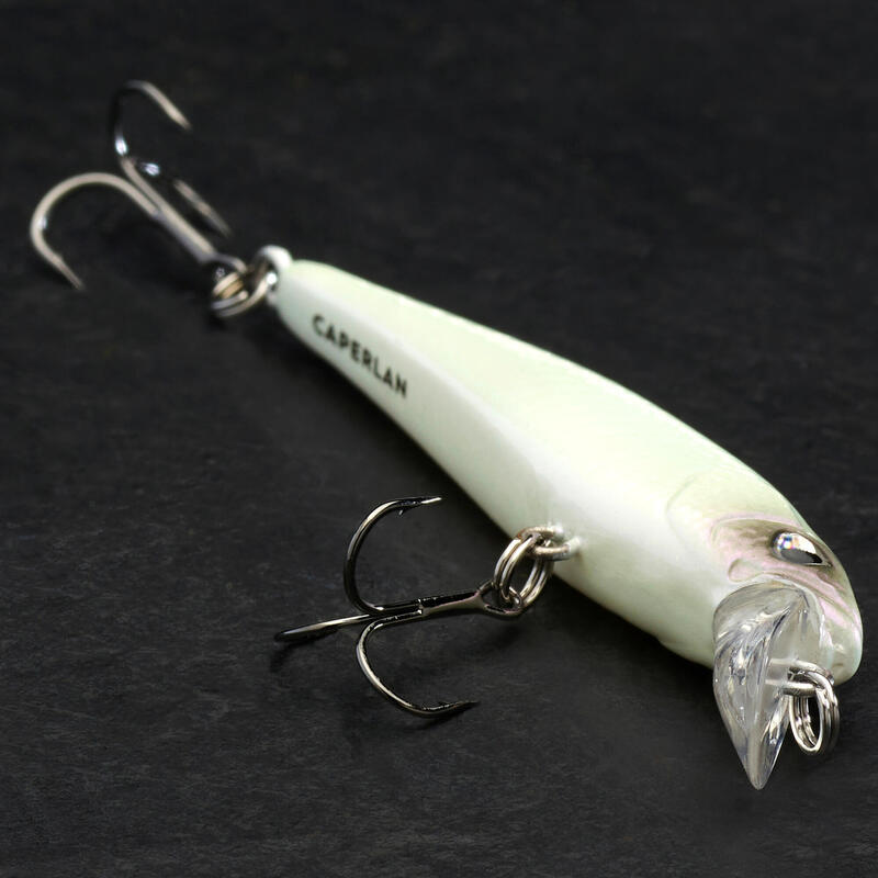 POISSON NAGEUR JERKBAIT MINNOW WXM MNW 50 SP BLANC