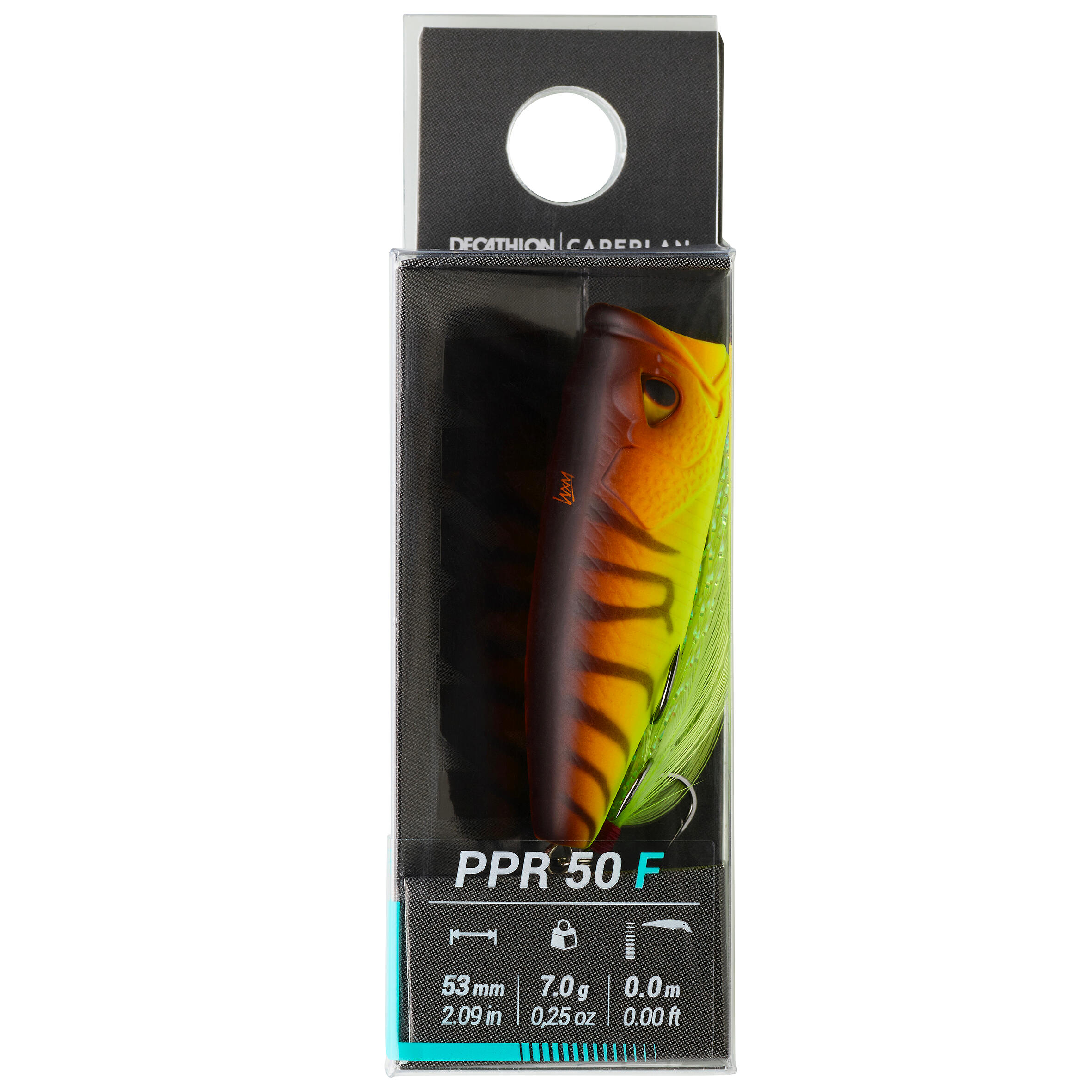 CAPERLAN Wobler Popper WXM PPR 50 F Orange tiger bez · záber 5