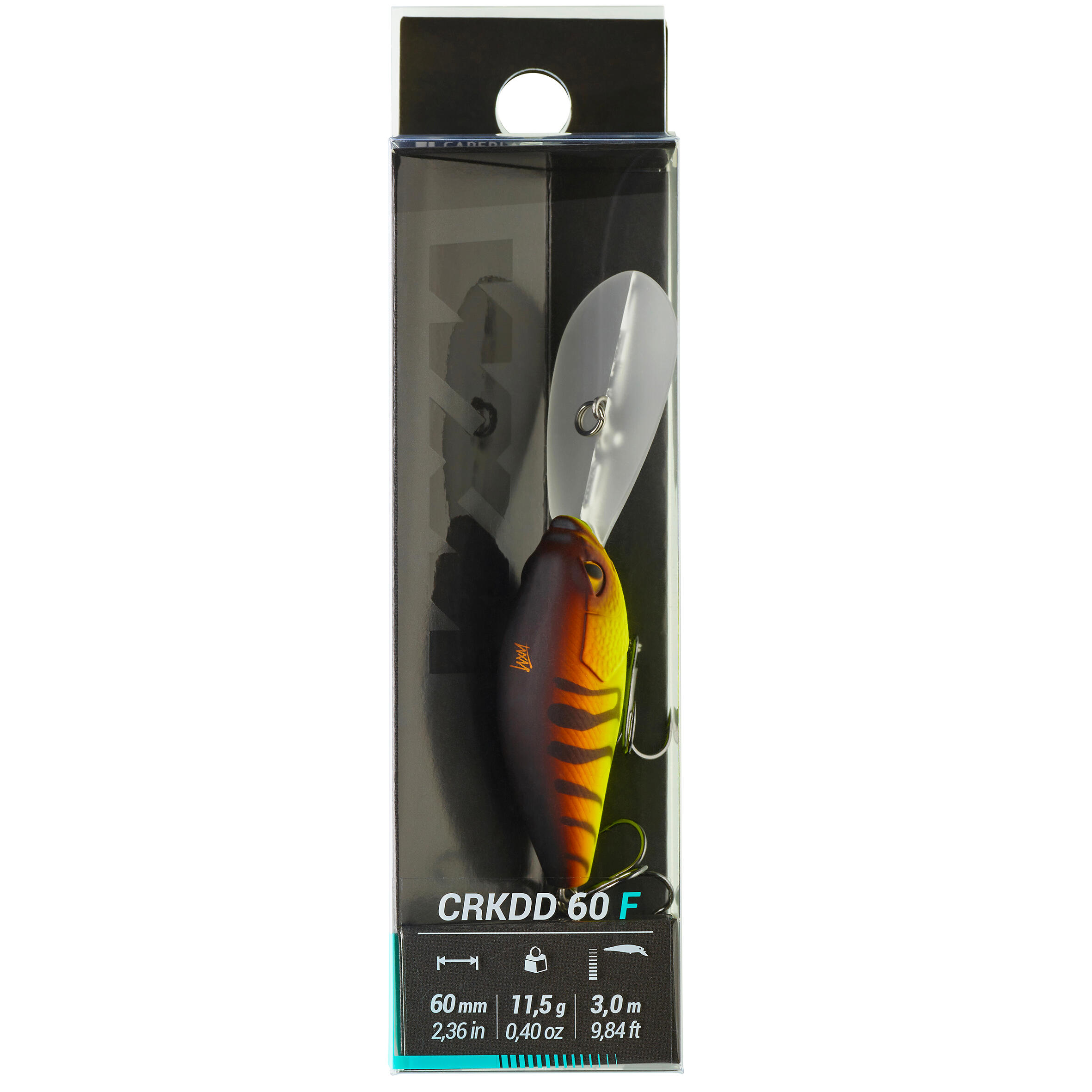 CAPERLAN Wobler Deep Crankbait WXM CRKDD 60 F Orange tiger bez · záber 5