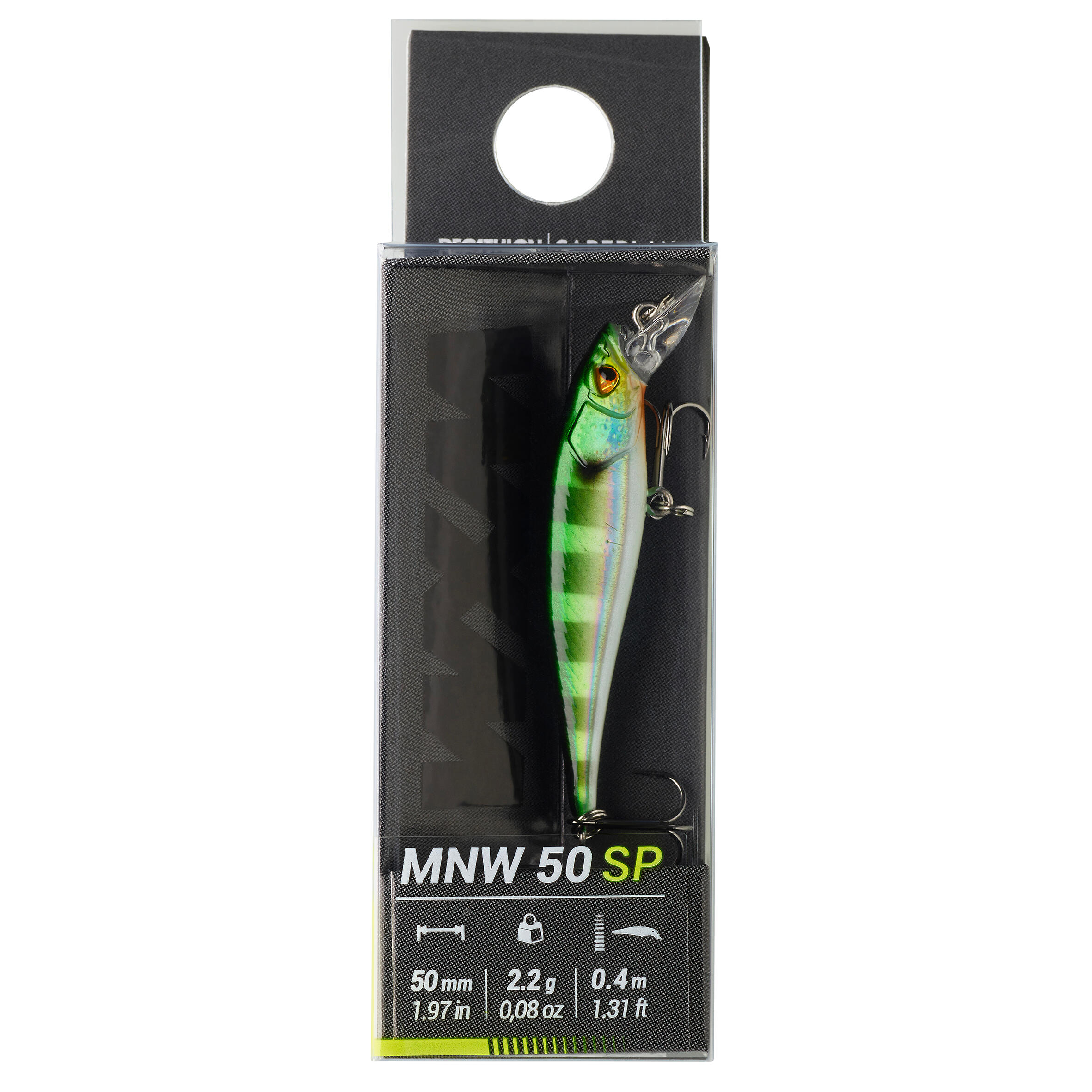 CAPERLAN Wobler Jerkbait Minnow WXM MNW 50 SP Bluegill bez · záber 5