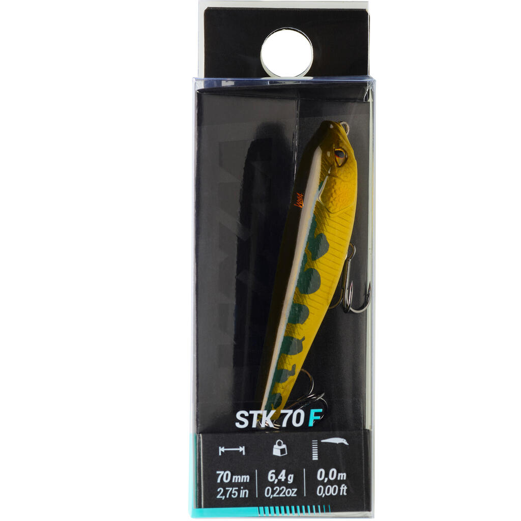 Vobler sa zelenim leđima STICKBAIT WXM STK 70 F