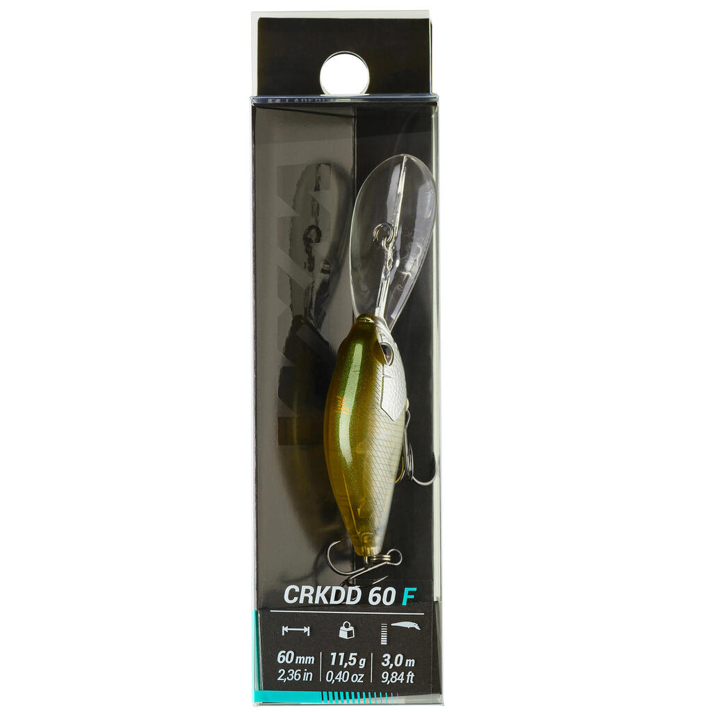 Wobler Deep Crankbait WXM CRKDD 60 F zelený chrbát