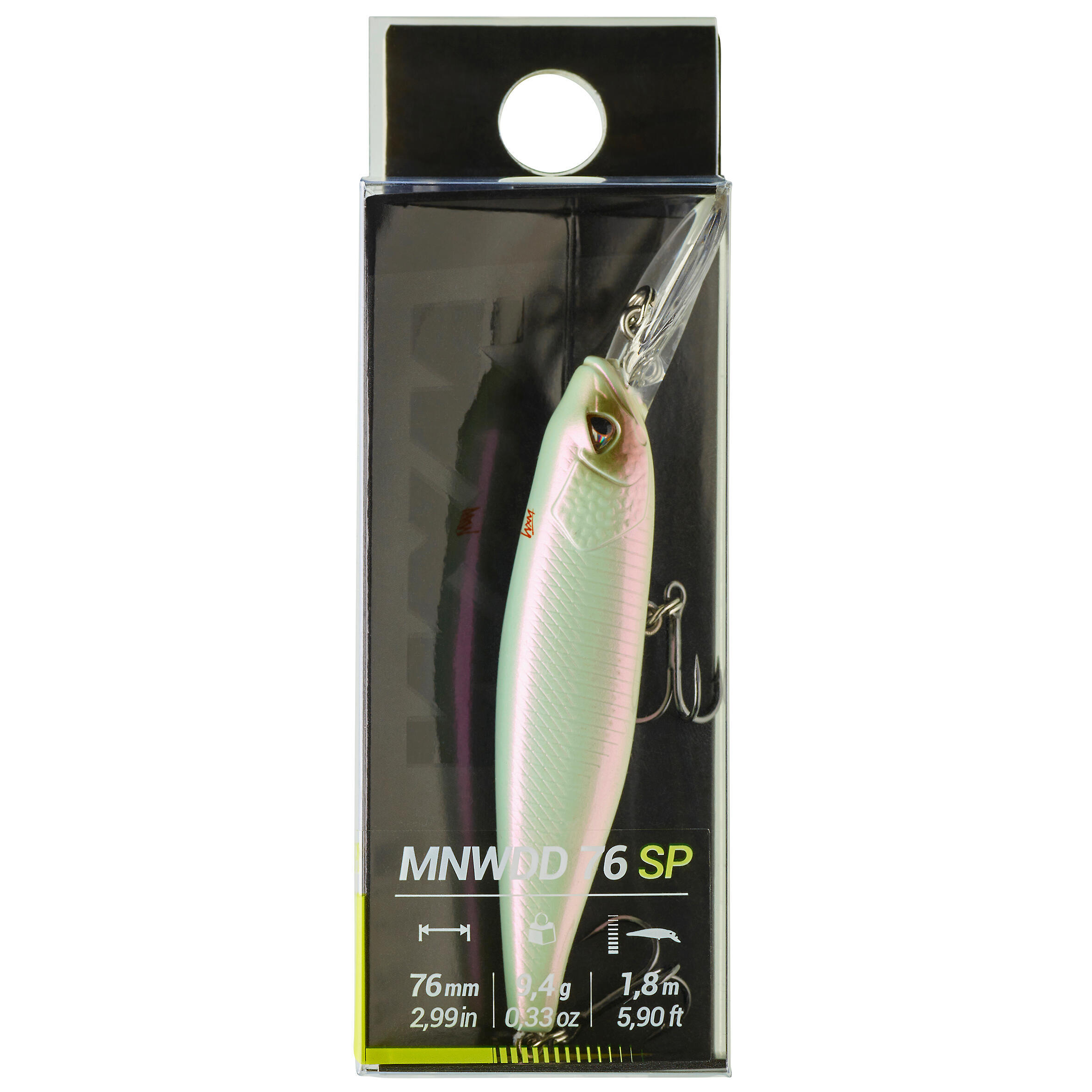 MINNOW JERKBAIT HARD LURE WXM MNWDD 76 SP - WHITE 4/4