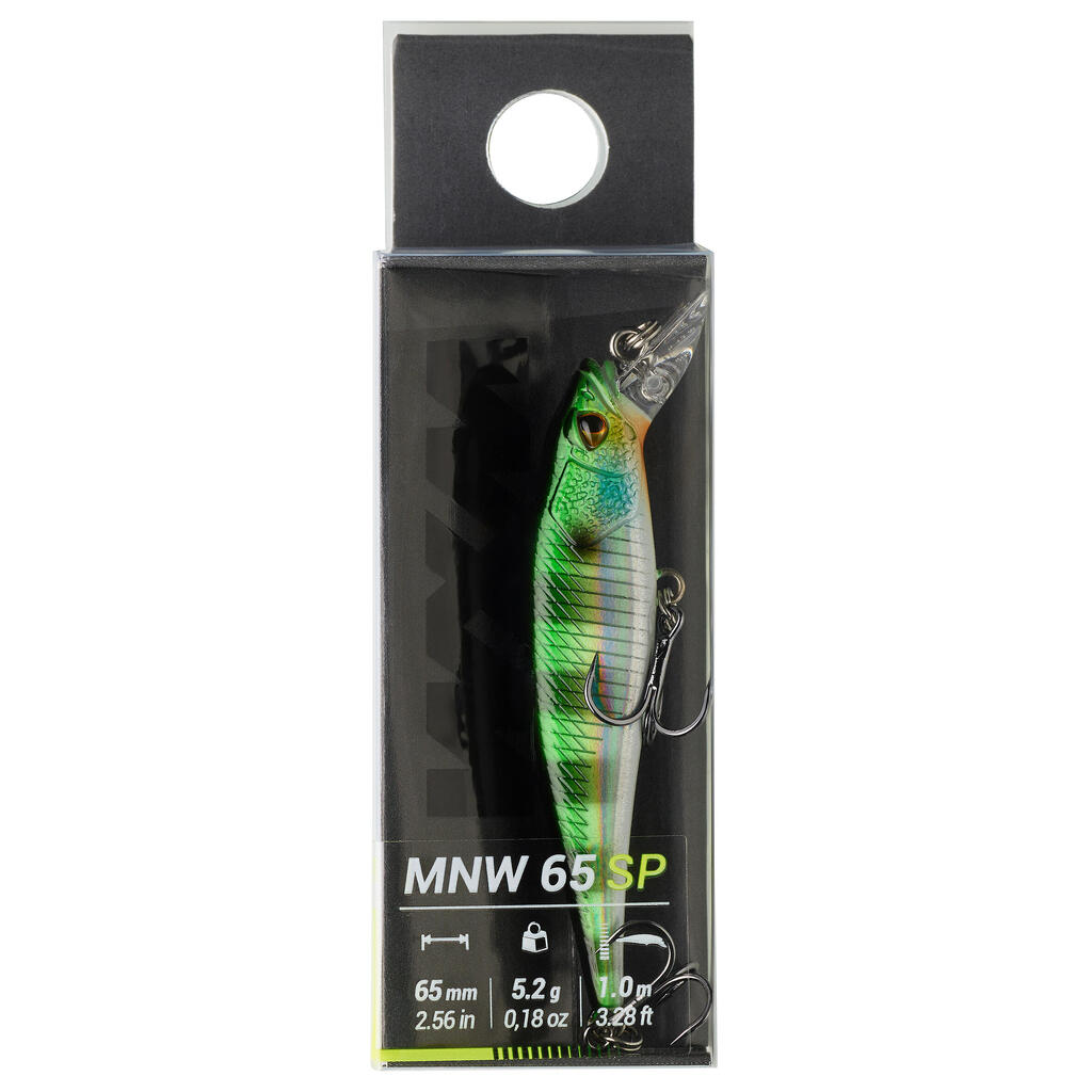 Wobler Jerkbait Minnow WXM MNW 65 SP Black Bass