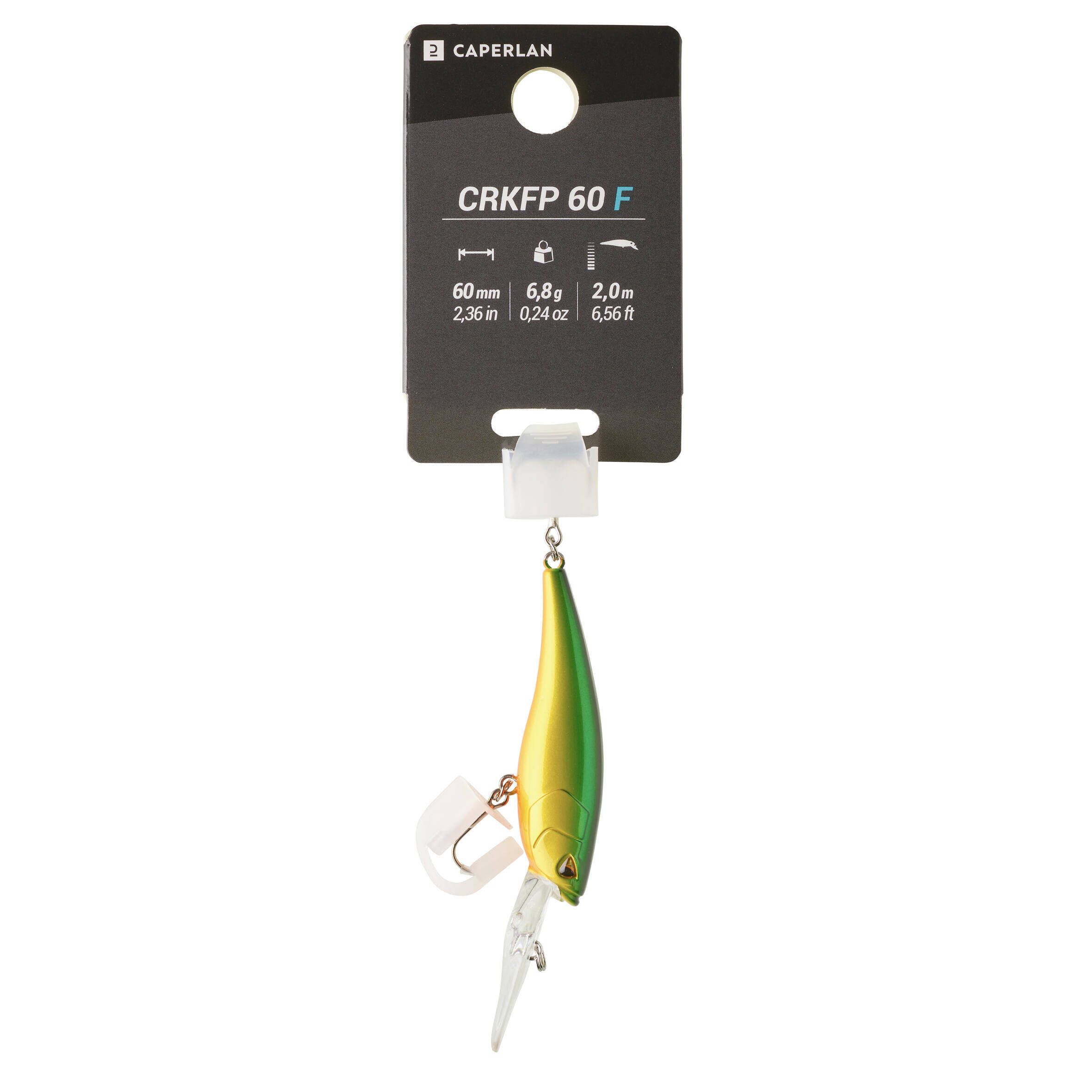 Fishing Hard Lure Crankbait 60F Hot Tiger -  1