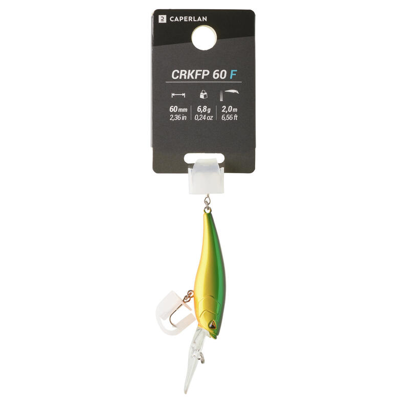 POISSON NAGEUR CRANKBAIT PÊCHE AUX LEURRES CRKFP 60 F HOT TIGER