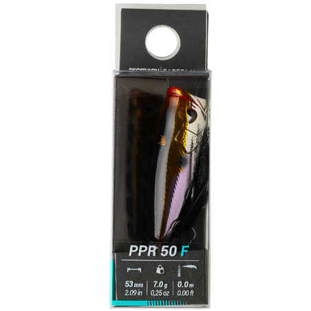 Lure Fishing Popper Plug Bait PPR 50 F Larva