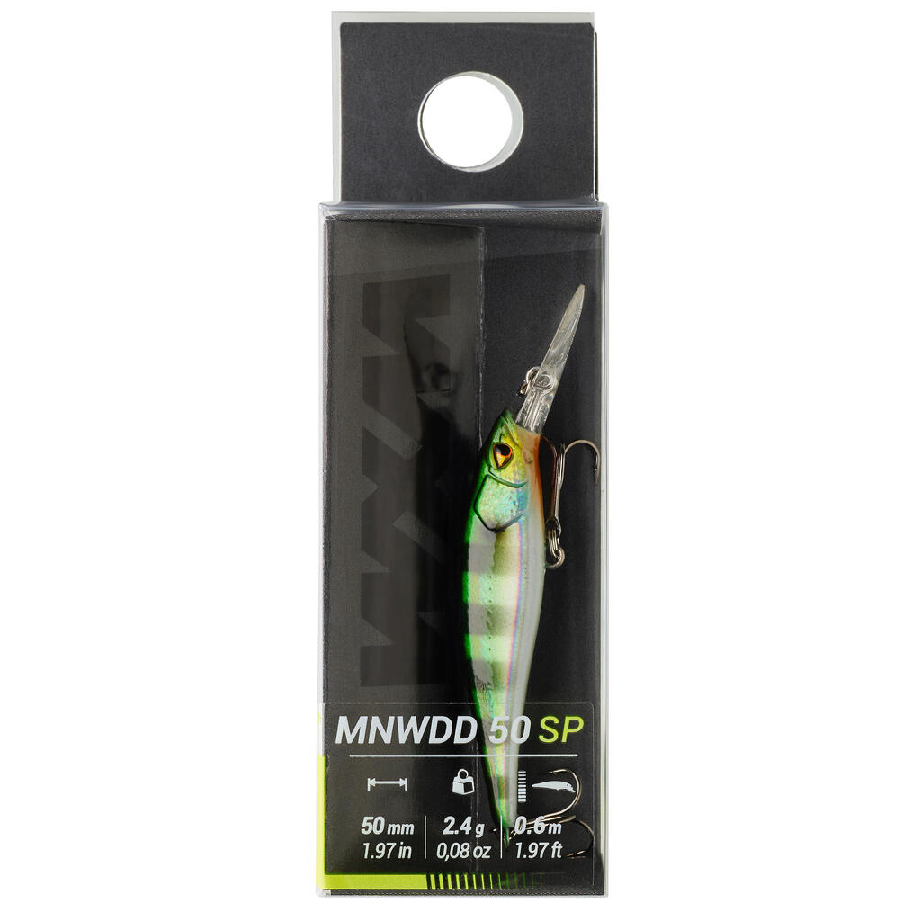 ВОБЛЕР ТИП ДЖЕРКБЕЙТ MINNOW WXM MNWDD 50 SP, СЪС СИН ГРЪБ