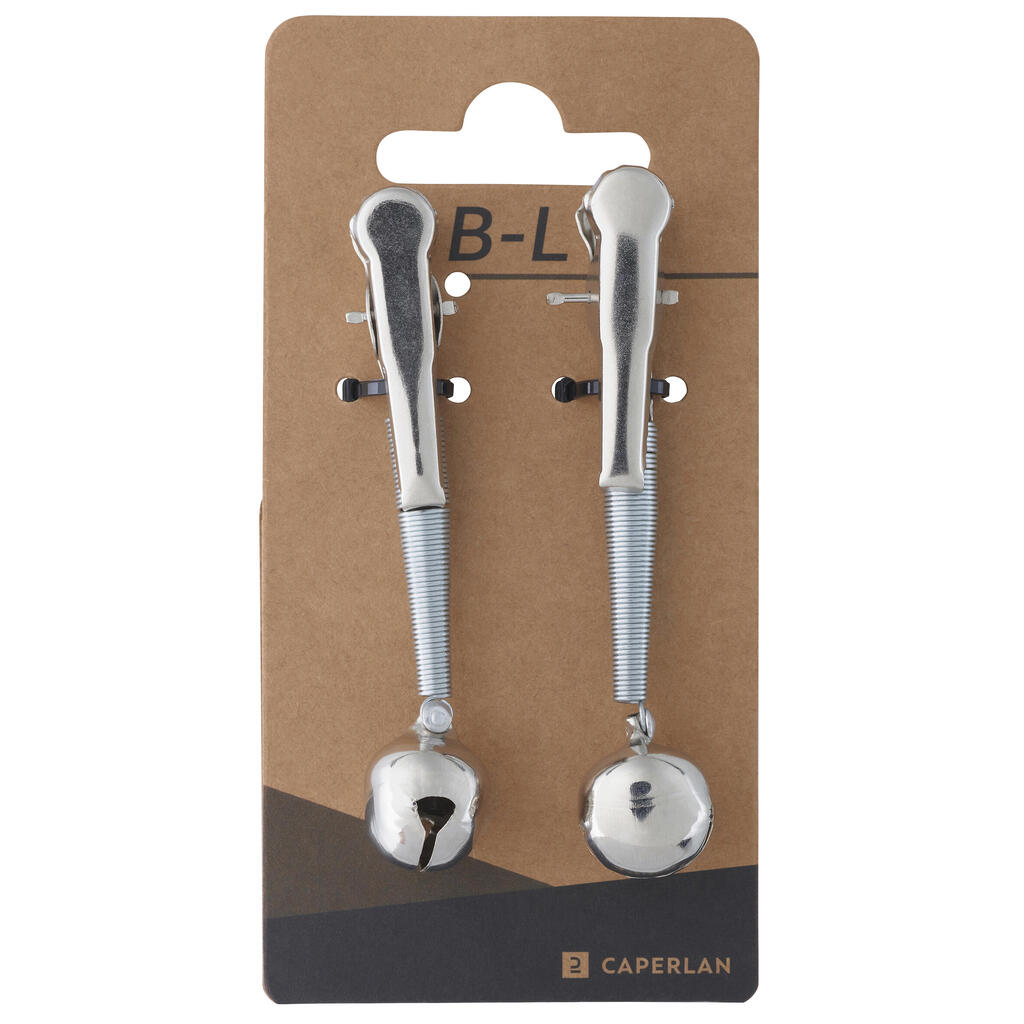 2 long clip-on bells B-L