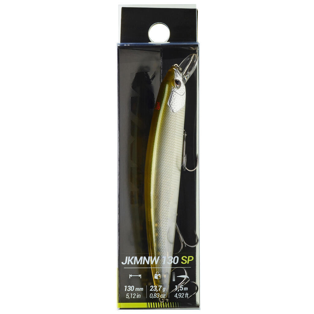 MINNOW JERKBAIT HARD LURE WXM JKMNW 130 SP - GREEN BACK