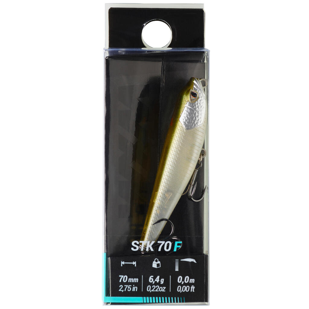 STICKBAIT HARD LURE WXM STK 70 F - GREEN BACK