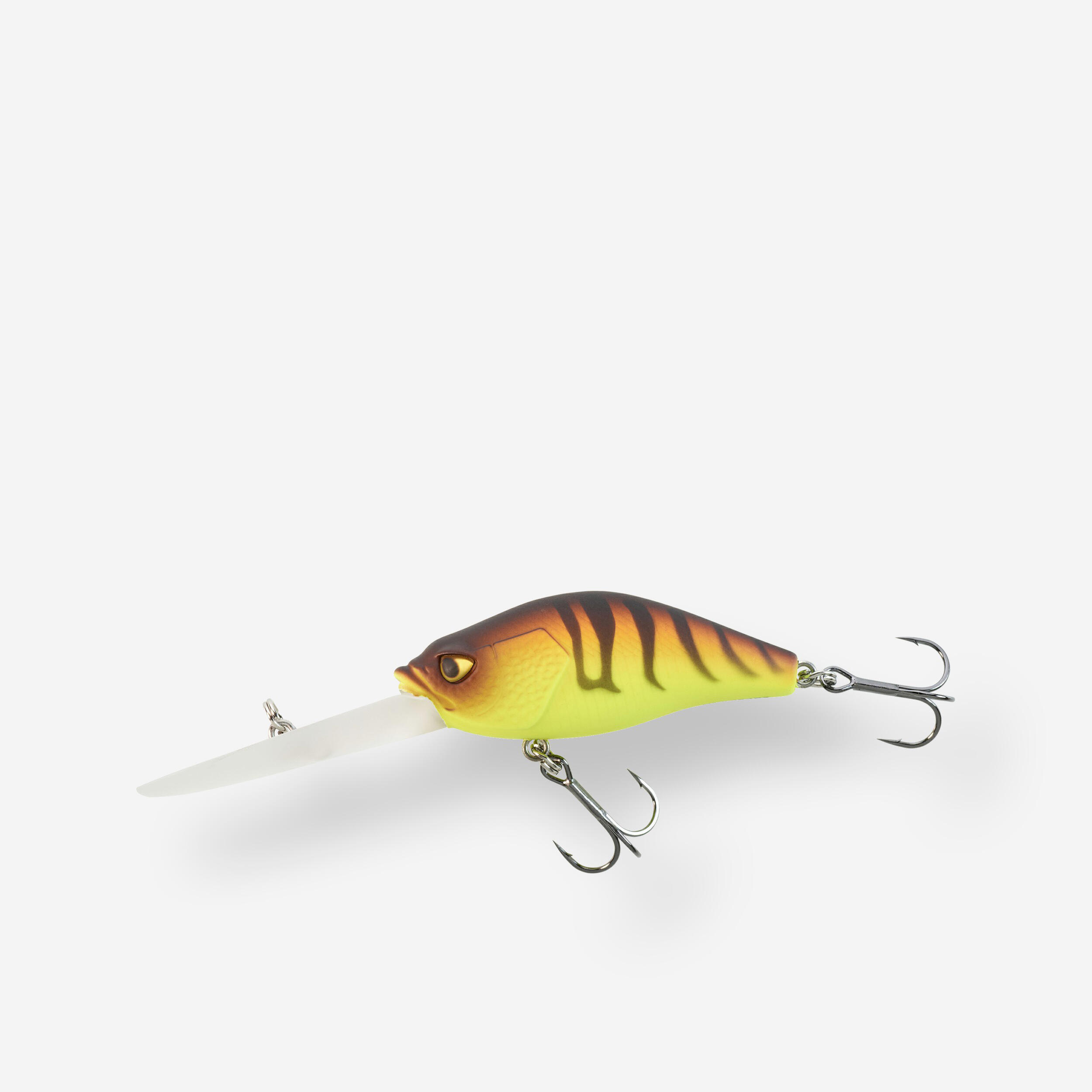 Amostra flutuante pesca deep crankbait wxm crkdd 60 f orange tiger