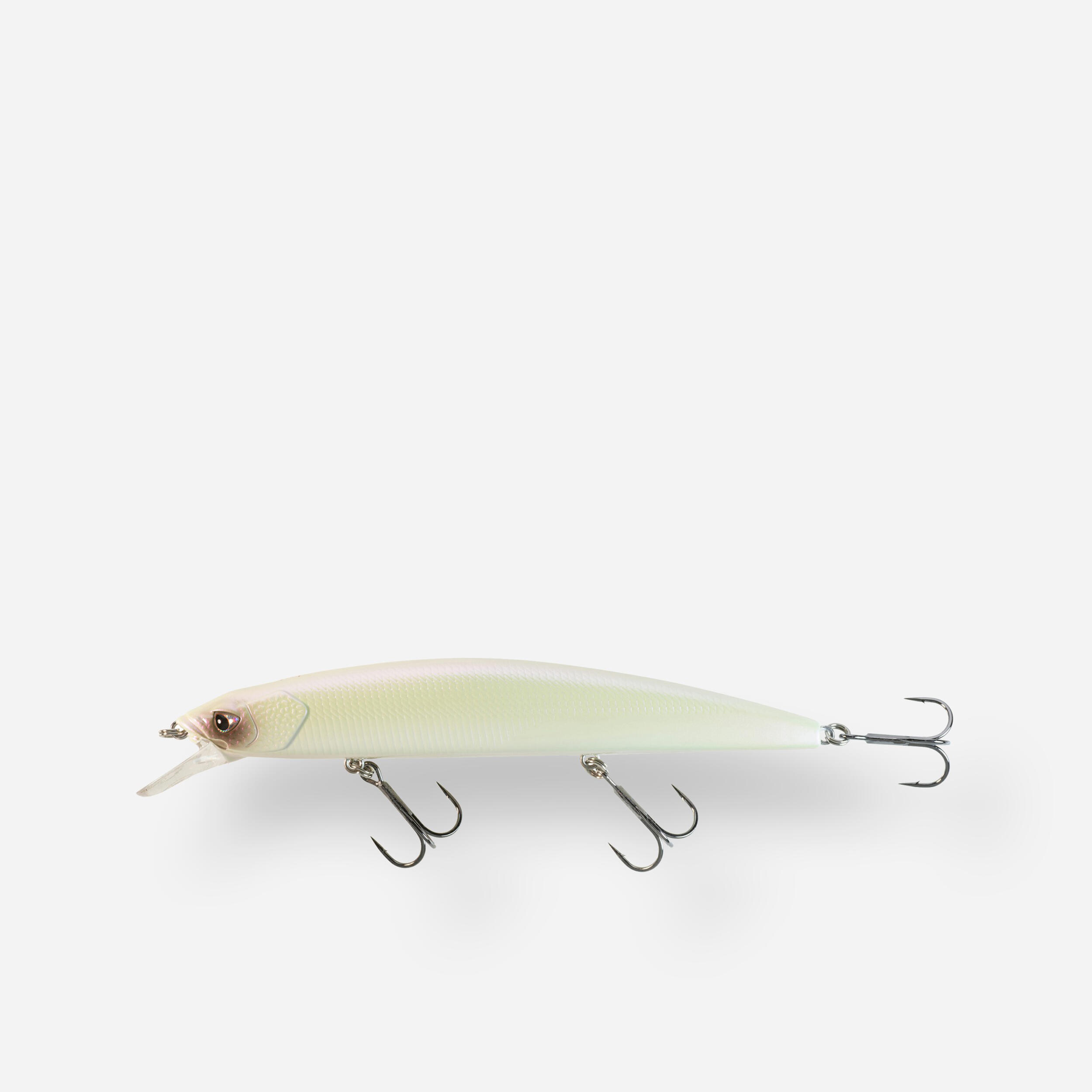 MINNOW JERKBAIT HARD LURE WXM JKMNW 130 SP - WHITE 1/4