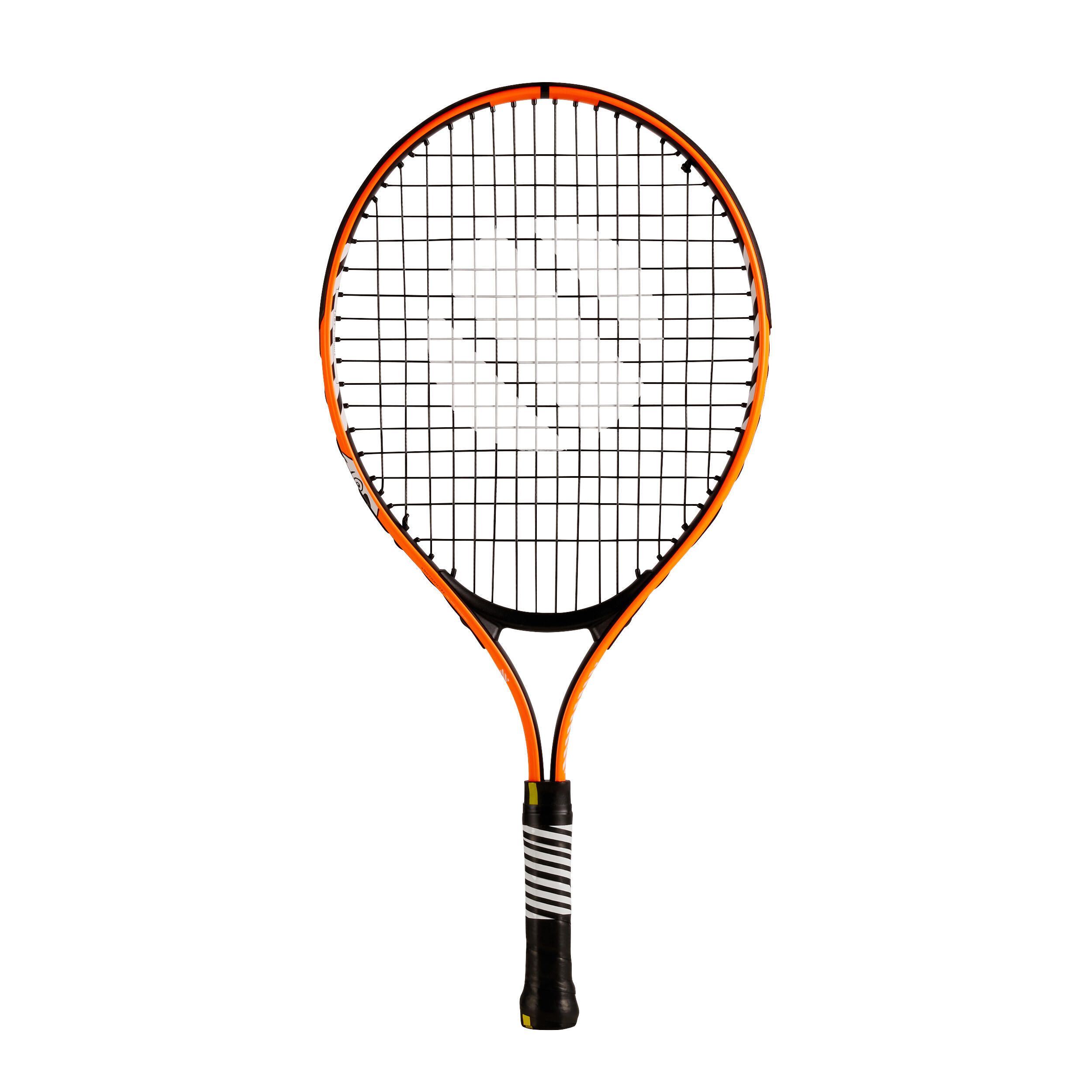 orange and black tennis racket