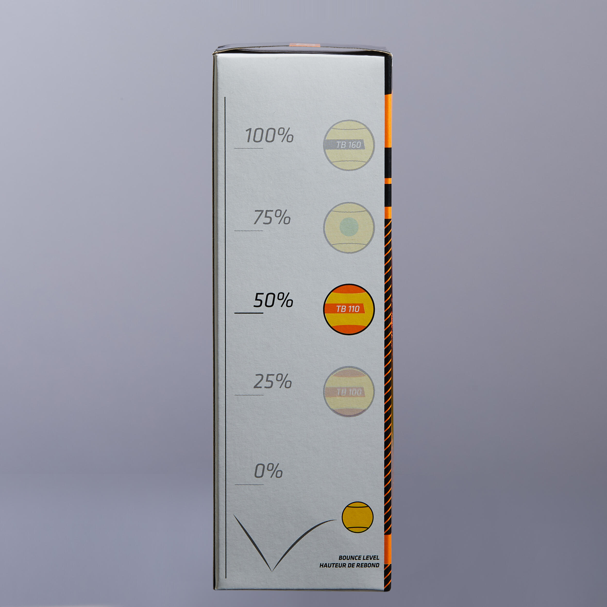 Tennis Ball ITF TB110 x3 Orange