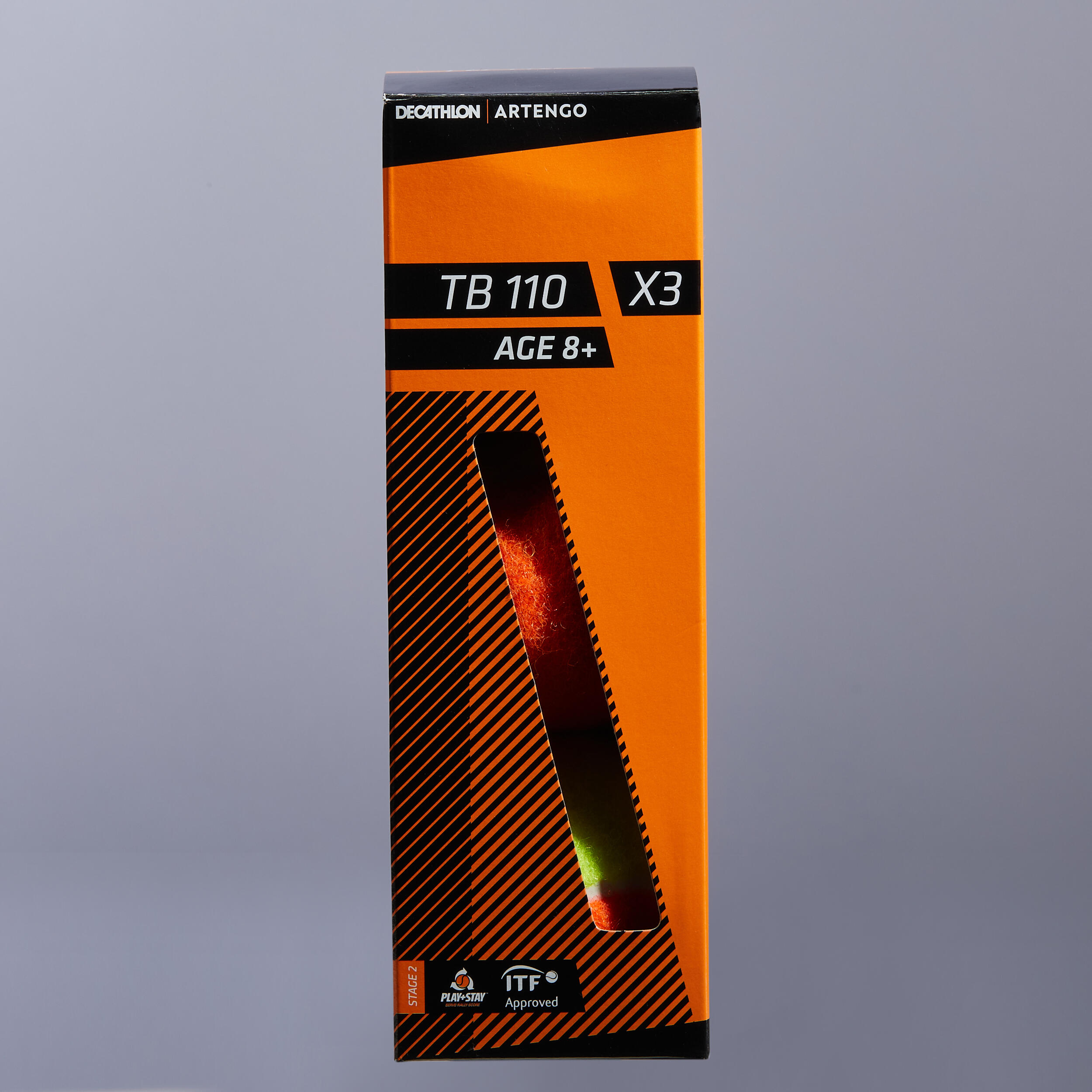 Tennis Ball ITF TB110 x3 Orange
