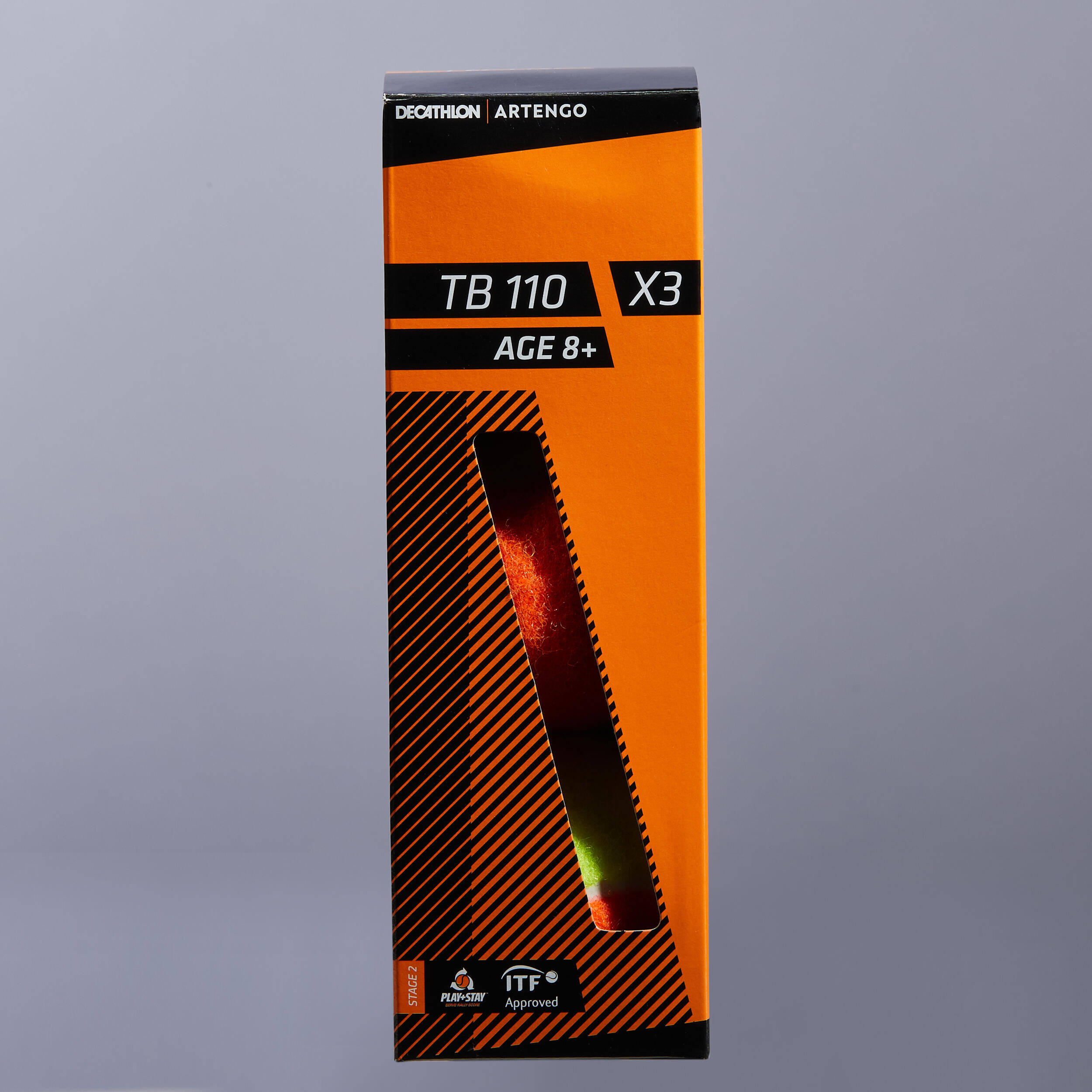 Tennis Ball ITF TB110 x3 Orange -  3