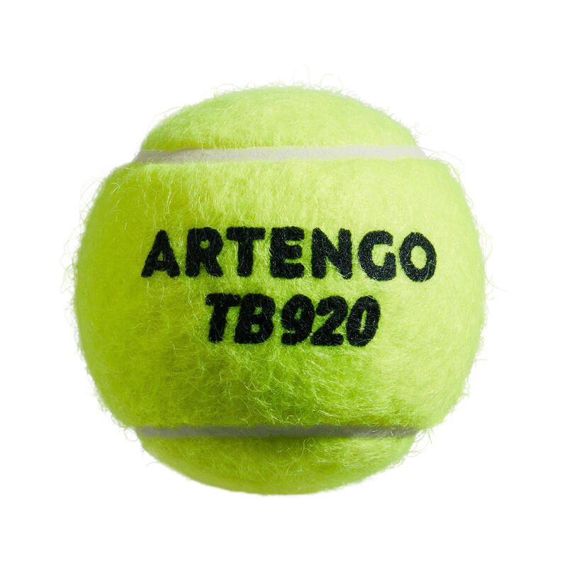 Tennisballen TB 920 veelzijdig geel 4 stuks