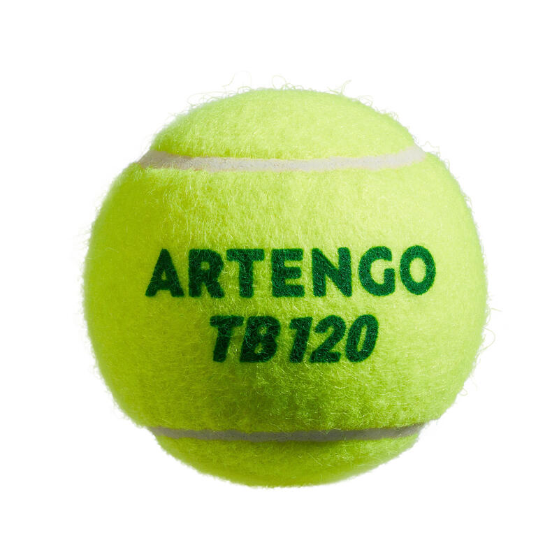 Pelota de tenis Artengo TB120 x3 punto verde