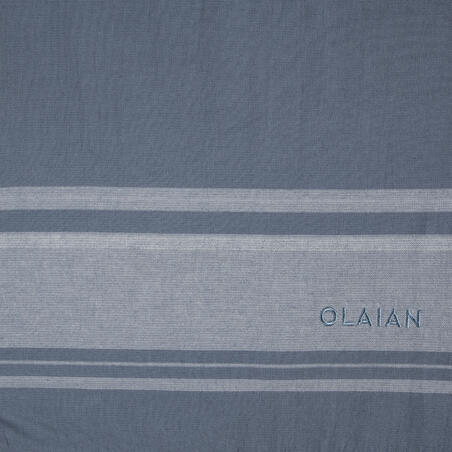 Рушник пляжний Fouta 170 × 100 см сірий
