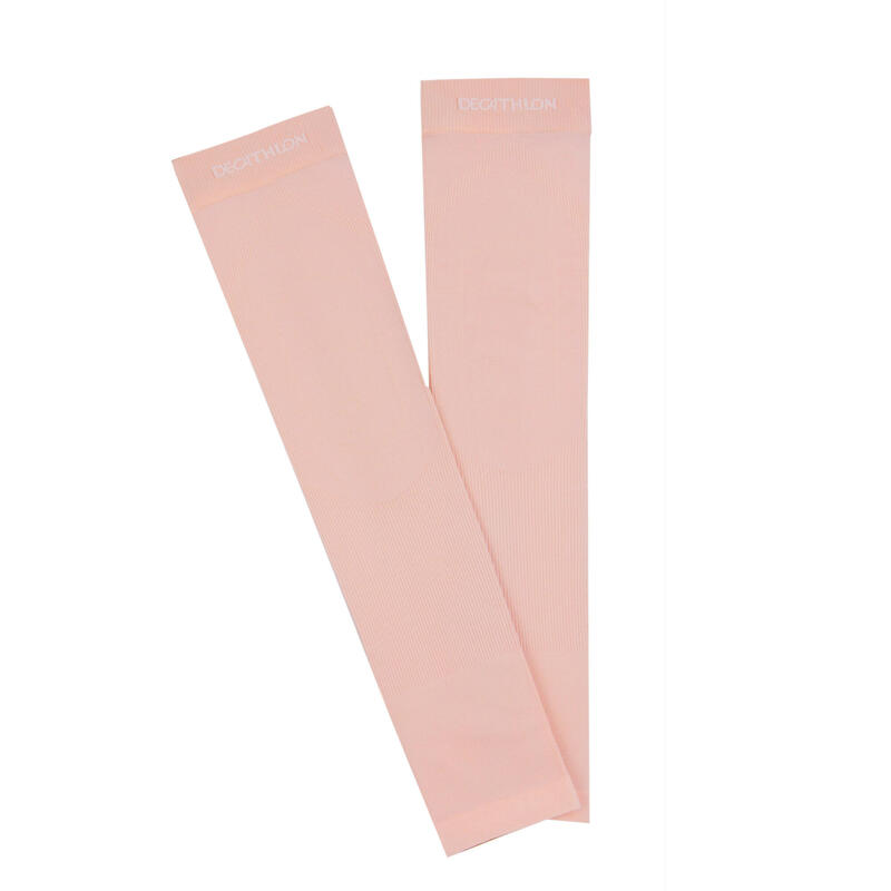 抗UV跑步袖套／手套 - 粉色