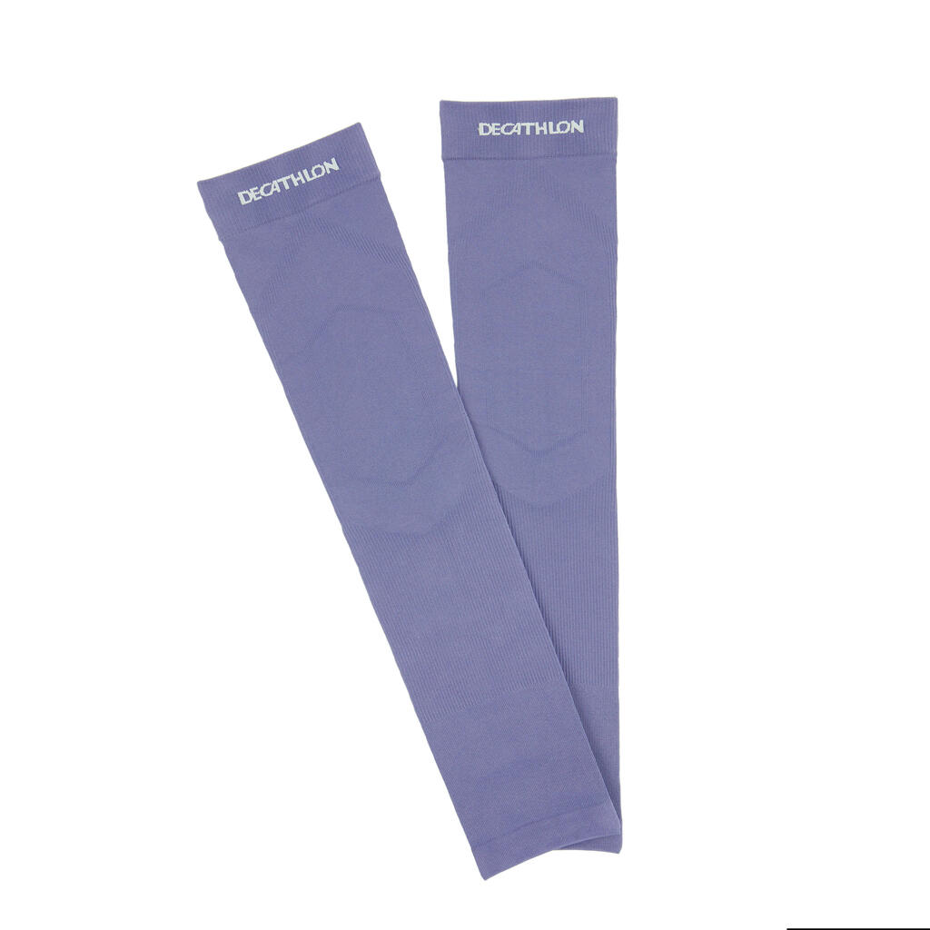 Couvre Bras et Mains de Running Protection UV - Bleu
