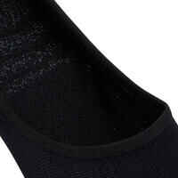 Chaussettes marche sportive/nordique WS 100 Invisible noir (3 paires)