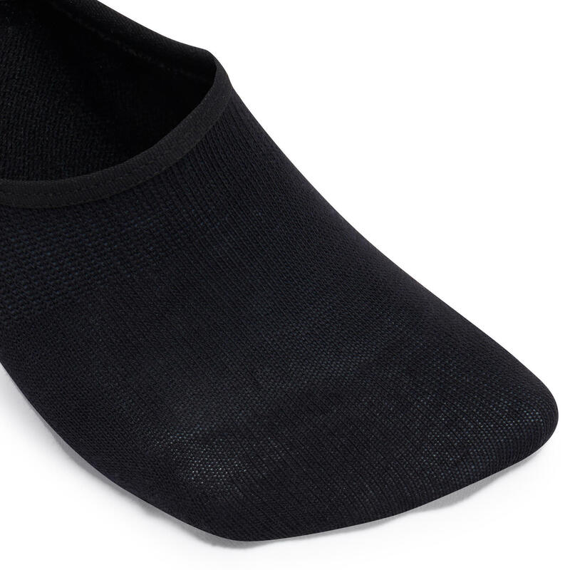 Sokken voor sportief wandelen/nordic walking WS 100 Invisible zwart 3 paar