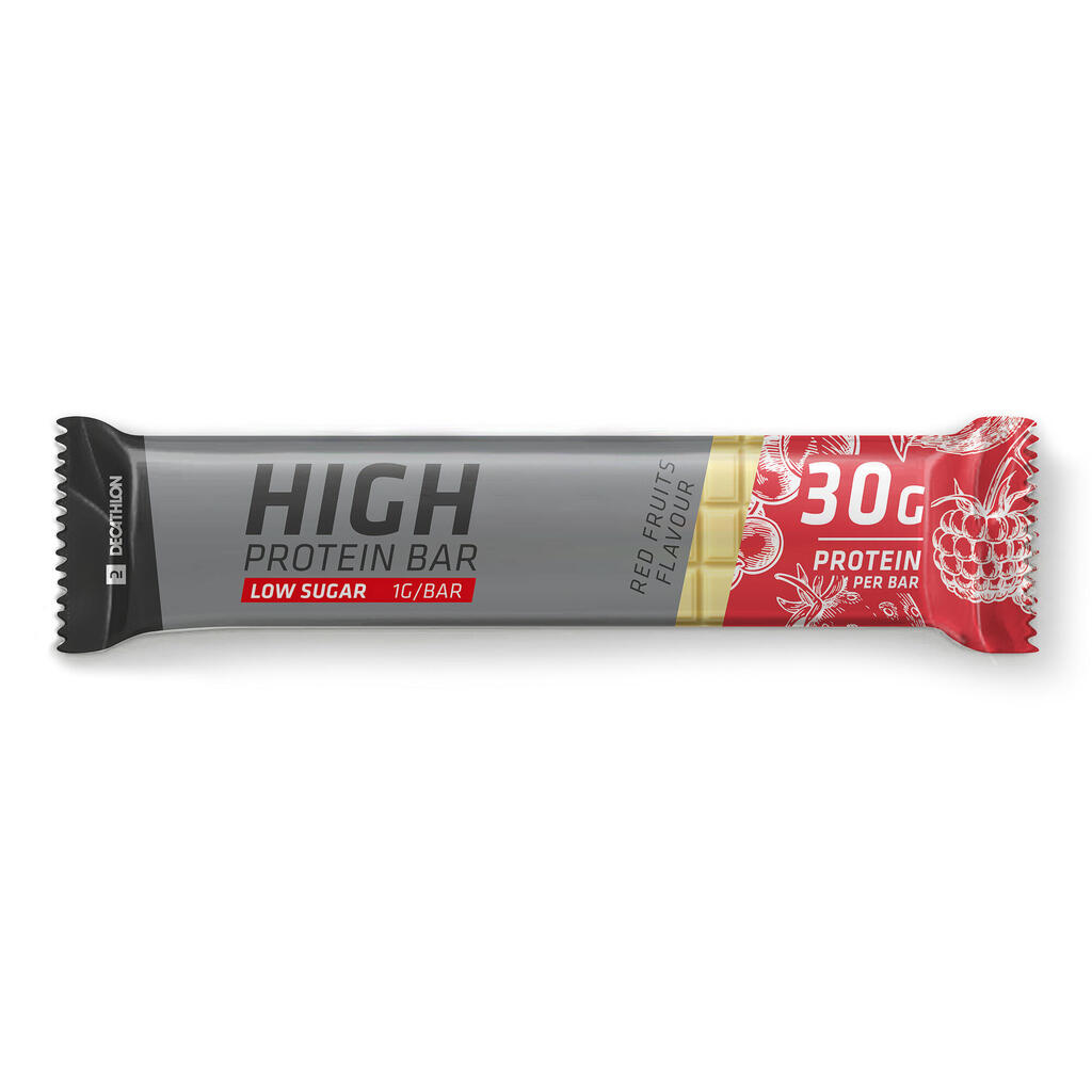 High protein bar red fruits
