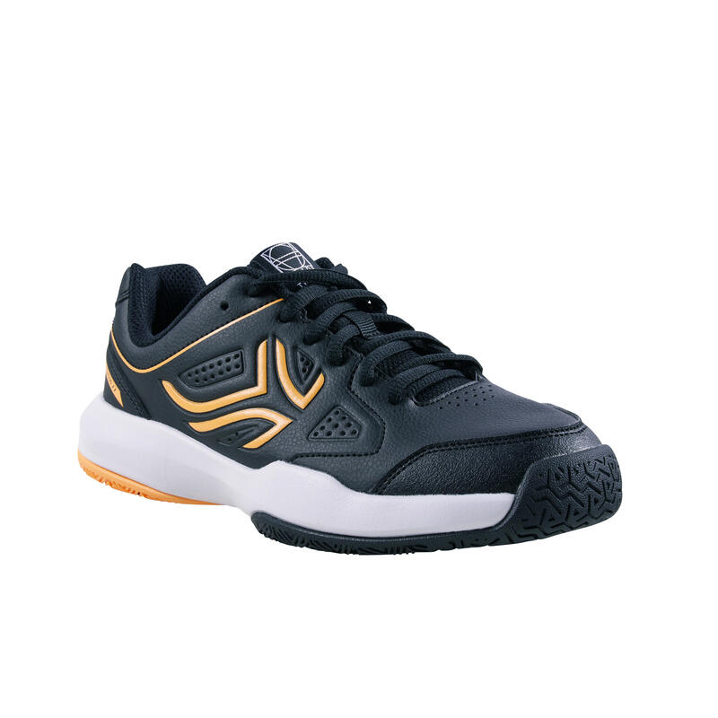 Kids' Lace-Up Tennis Shoes TS530 - Black