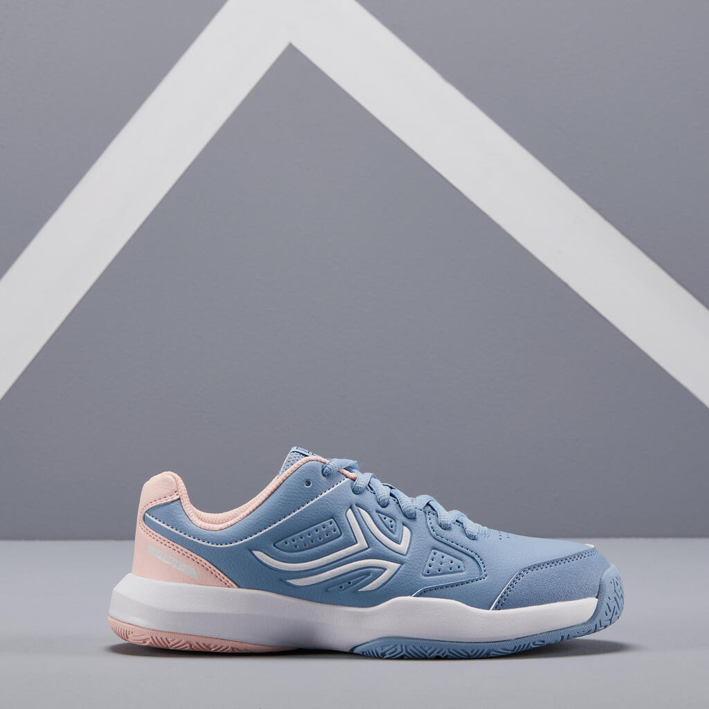 CHAUSSURES DE TENNIS ENFANT TS530 LACET BLEU ROSE