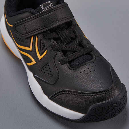 Zapatillas tenis niños con tira autoadherente  Artengo TS530 negro