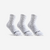 CHAUSSETTES SPORTS DE RAQUETTES HAUTES ENFANT ARTENGO  RS 100 BLANCHE LOT DE 3